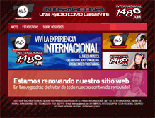 Tablet Screenshot of internacionalamyfm.com